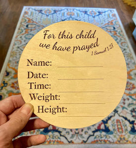 1 Samuel Newborn Announcement