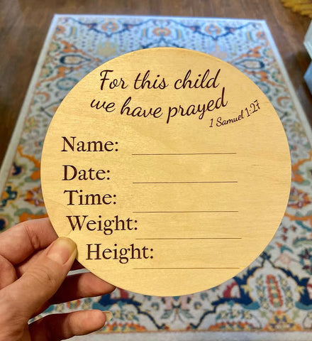 1 Samuel Newborn Announcement