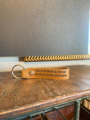 Proverbs 3:5 Keychain