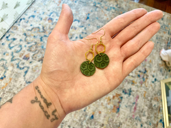 Green and Gold Geometrics