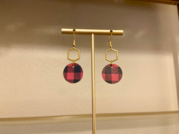 Plaid and Gold Geometrics