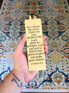 Jeremiah 29:11 Bookmark