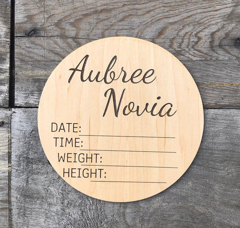 Newborn Baby Announcement: Style 1