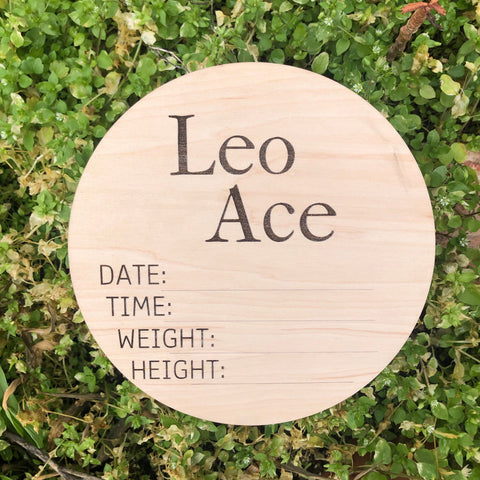 Newborn Baby Announcement: Style 2