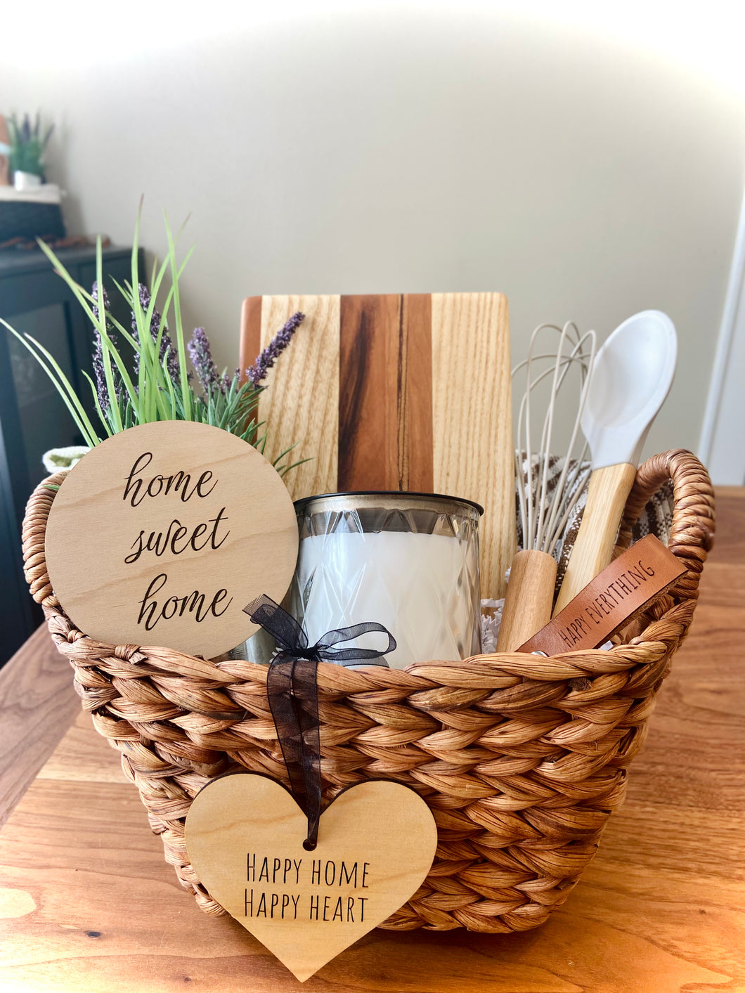 “Happy Heart, Happy Home, Happy Everything” Welcome Basket